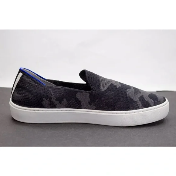 Rothy's Womens US 8.5 The Original Slip On Sneaker Grey Camo Camouflage Sneakers - Picture 6 of 12